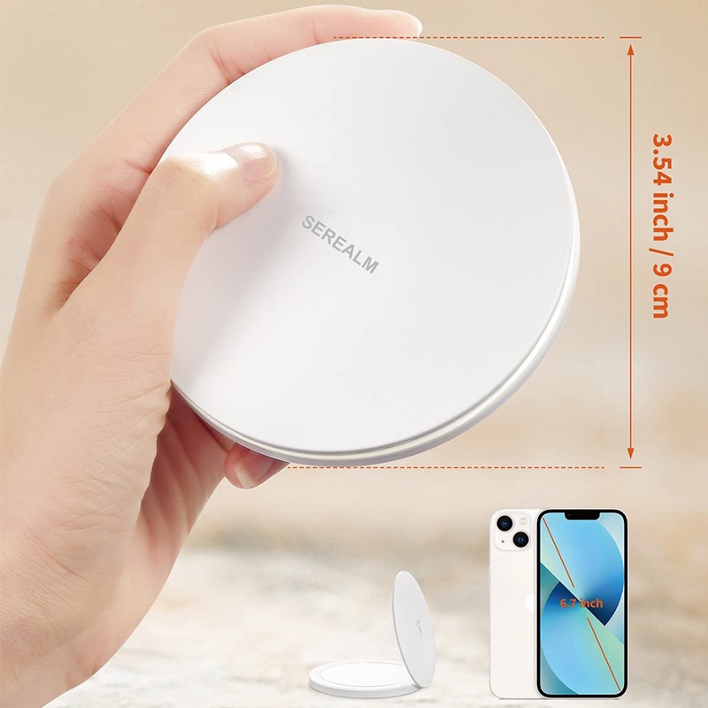 Gương gấp nhỏ, 3 loại gương trang điểm sáng ánh sáng