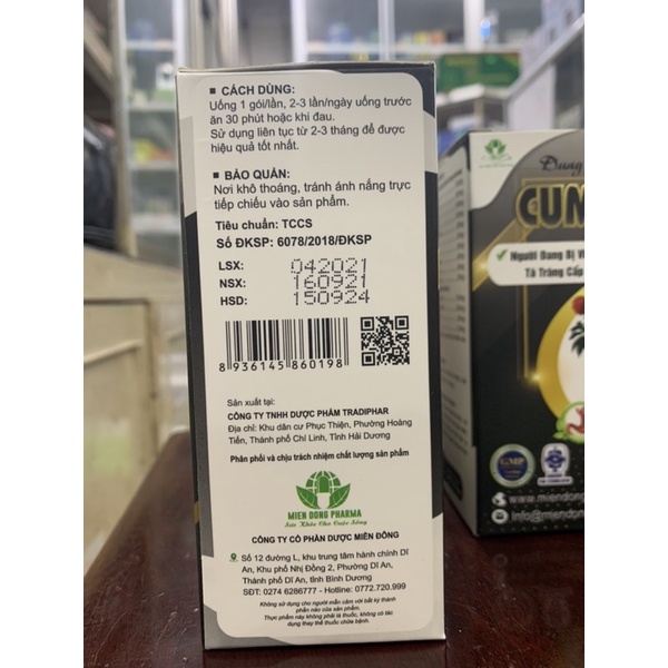 Nghệ đen nano Cumin viêm loét dạ dày