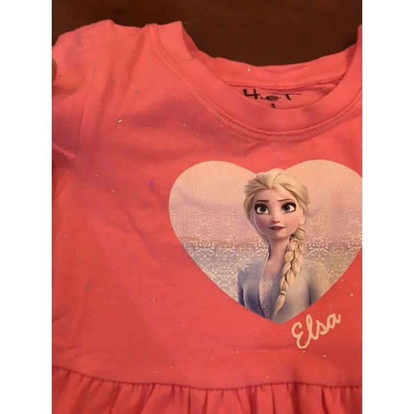 Váy Elsa dáng baby doll đính kim tuyến 3-10T