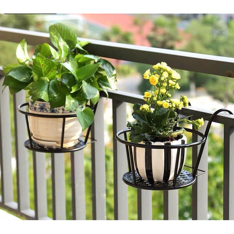 Giỏ Treo Hoa Ban Công TH Garden - Giỏ Sắt Treo Ban Công Cao Cấp Thép Chịu Lực Và Sơn Tĩnh Điện