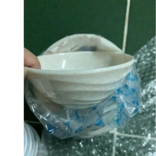 Chén cơm nhựa Melamine vân đá trắng CO16