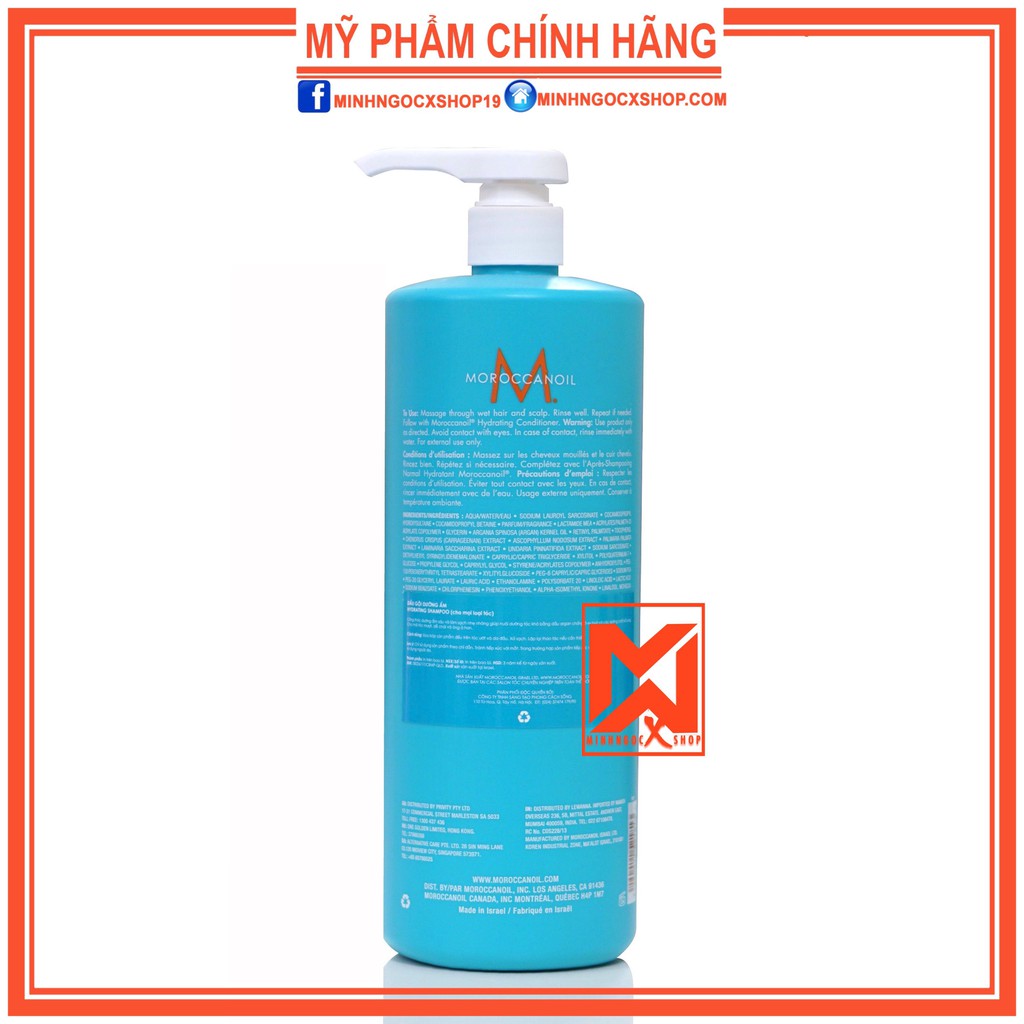 MOROCCANOIL DẦU GỘI DƯỠNG ẨM MOROCCANOIL HYDRATION 1000ML CHÍNH HÃNG