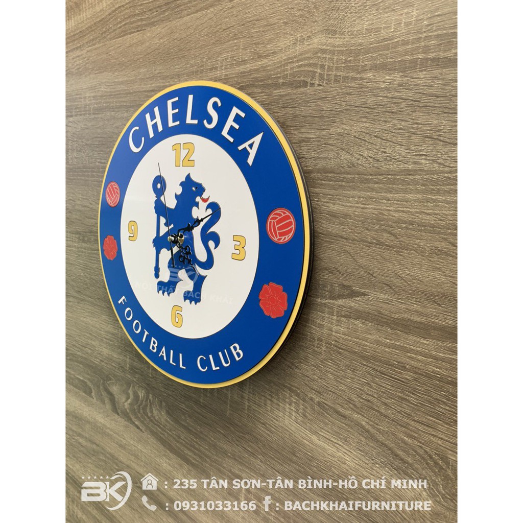 ĐỒNG HỒ TREO TƯỜNG LOGO CÂU LẠC BỘ CHELSEA