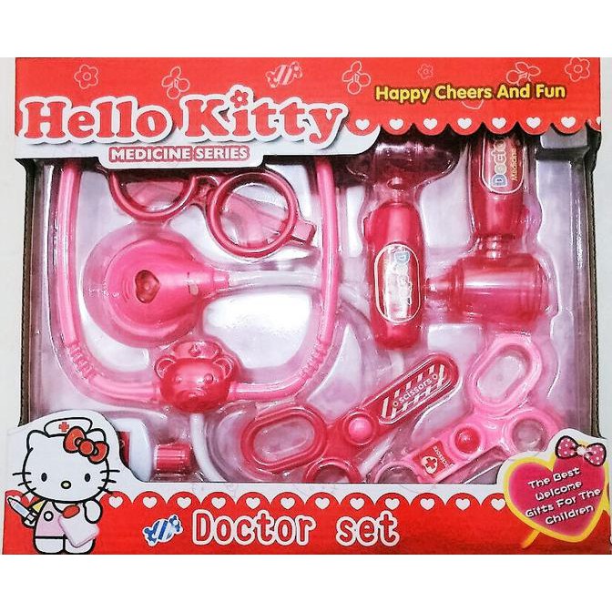 Bộ Đồ Chơi Bác Sĩ Hình Hello Kitty Dễ Thương Cho Bé