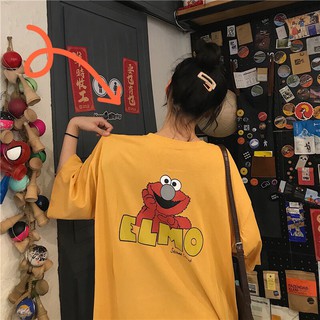 Áo thun tay lỡ in ELMO😉😚☺☺