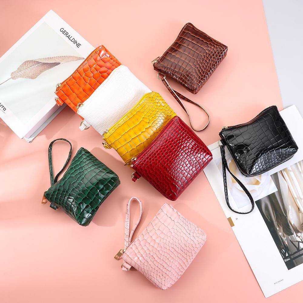 Daphs Túi Đựng Tiền Xu Mini Họa Tiết Da Cá Sấu
