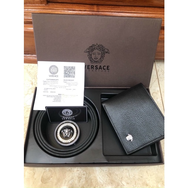 set thắt lưng versac tặng kèm ví fullbox túi giấyFreeship