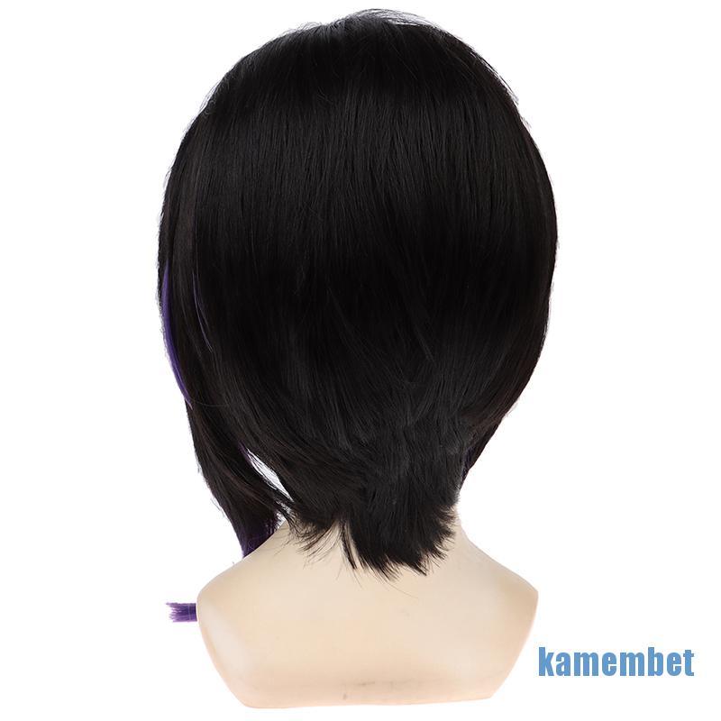 （hot*cod）Anime Kochou Shinobu Black-purple Cosplay Synthetic Hair Wigs Party Exhibit