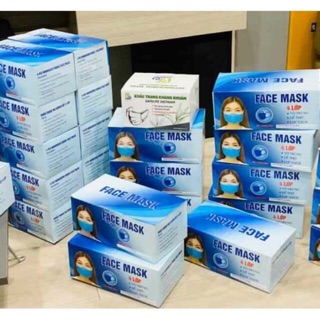 Hộp 50 cái Khẩu trang y tế 4 lớp