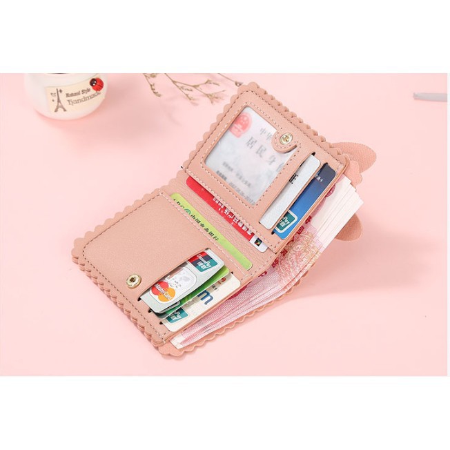 T4 Ví nữ nhỏ gọn bỏ túi mini cao cấp cầm tay đựng tiền cute LOT STORE VD214 45 9