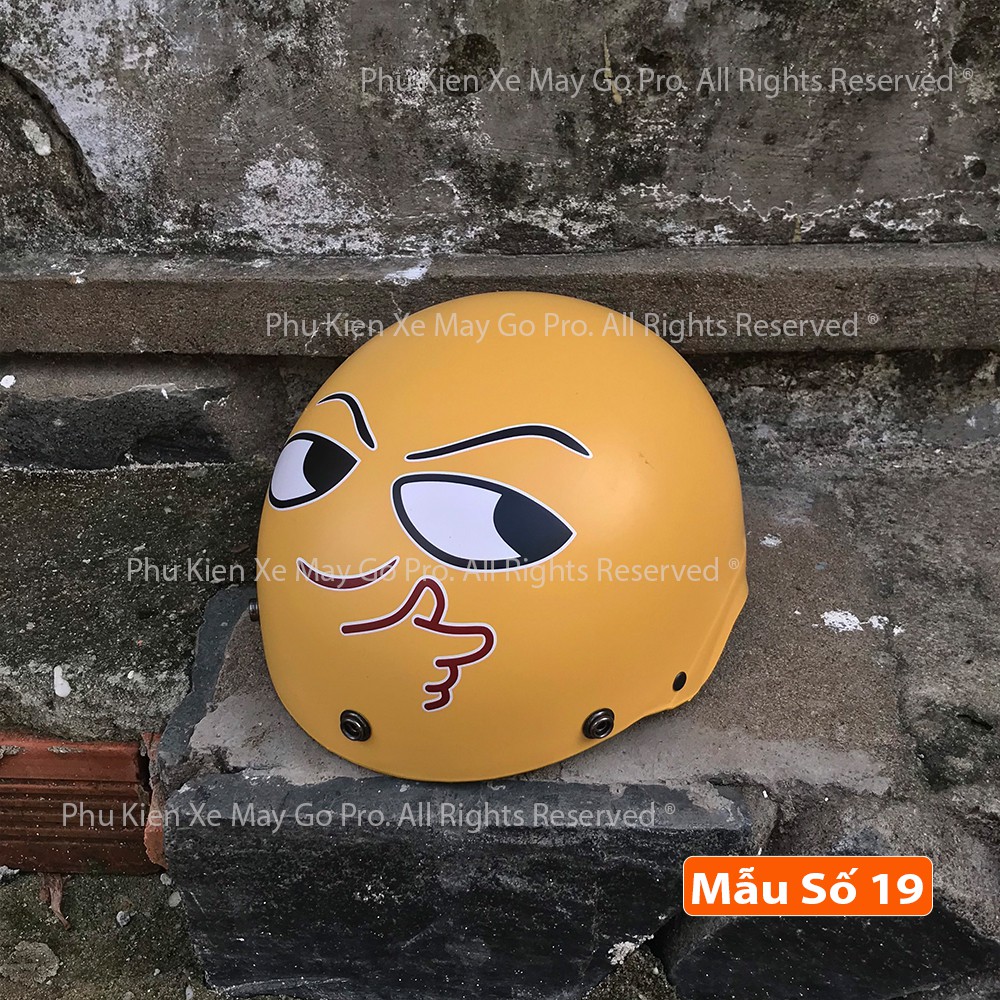 [XẢ HÀNG] Mũ Bảo Hiểm XPRO Emoji Chuẩn Quatest 4
