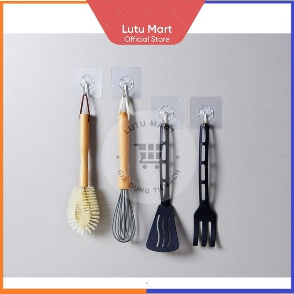 Móc Dán Tường Chịu Lực Trong Suốt Siêu Dính Đa Năng - Lutu Mart