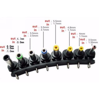 Adapter sạc laptop đa năng 8 đầu