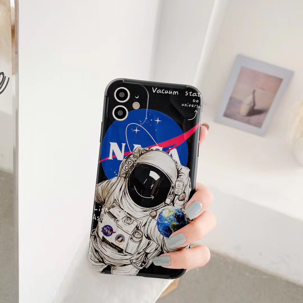 Ốp điện thoại silicone in hình NASA cho iPhone7Plus 8+ XR XSmax 11 11Promax | BigBuy360 - bigbuy360.vn