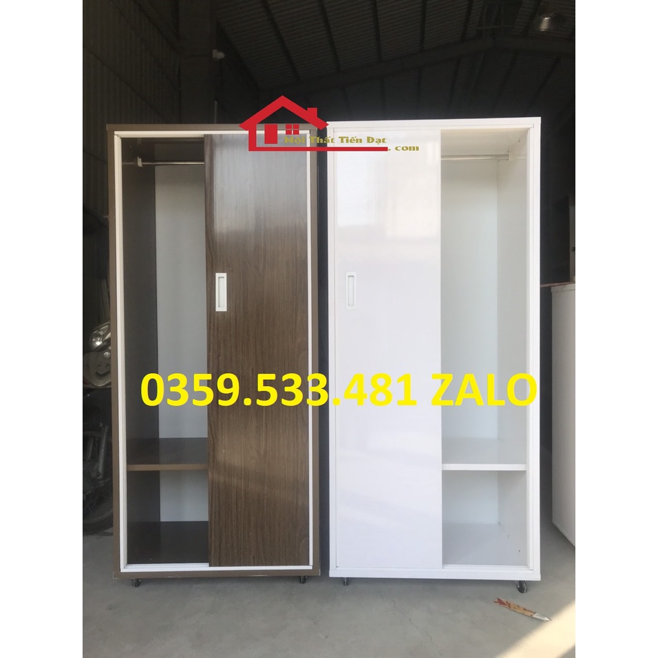 Tủ quần áo 2 cánh lùa nhựa Đài Loan 1m6,1m8x80x50 giá rẻ nhất