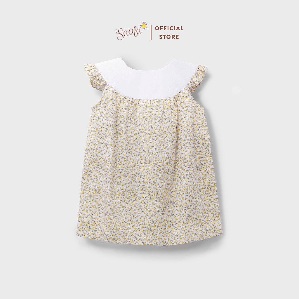 Váy Bé Gái Chất Cotton Hoa Liti Thoáng Mát Dễ Thương - LAYLA DRESS - DRC019 - SAOLA KIDS CLOTHING