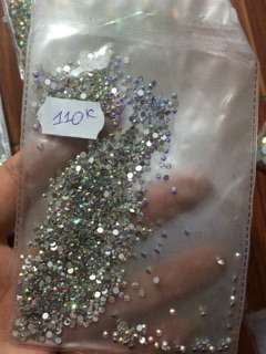 Đá 7 màu siêu sáng chân bạc