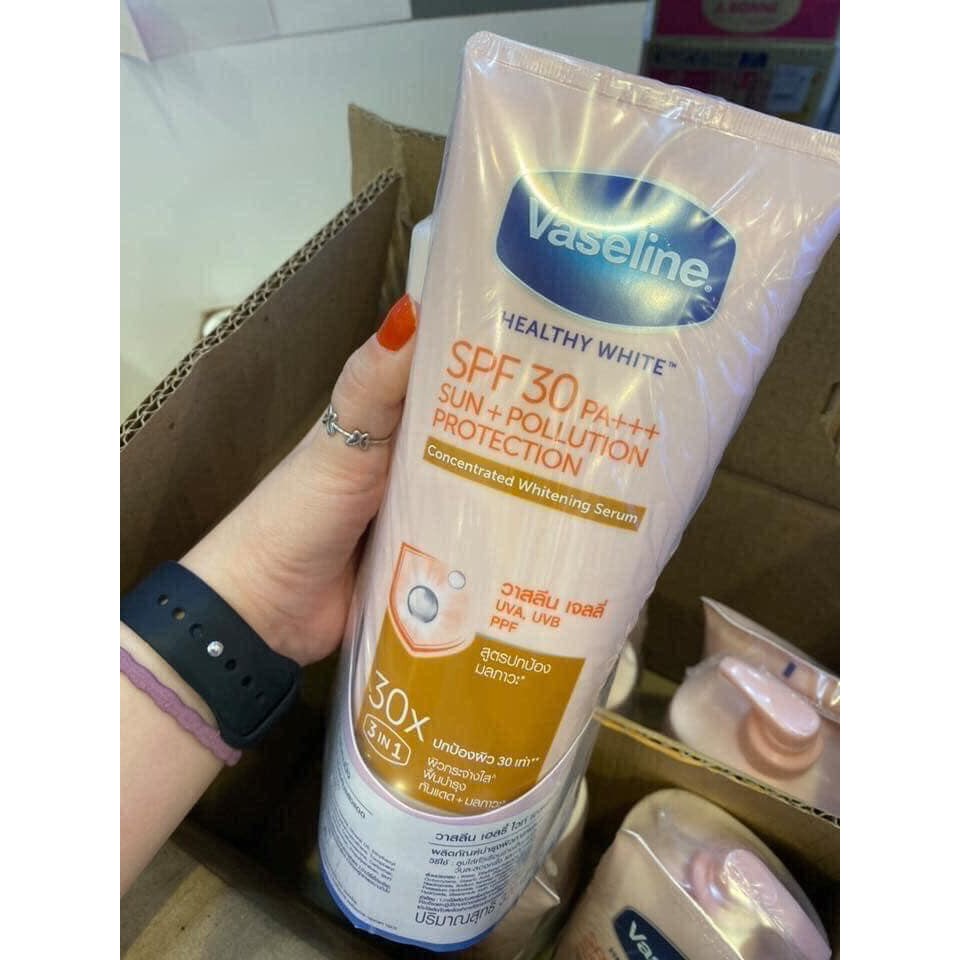 DƯỠNG THỂ VASELINE HEALTHY WHITE SPF30 POLLUTION PROTECTION 30X 320ML CHÍNH HÃNG - 6360