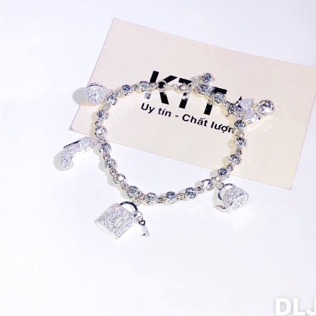Lắc tay charm 💎𝑭𝑹𝑬𝑬𝑺𝑯𝑰𝑷 💎 Lắc xoắn charm 5 y hình chất bền màu