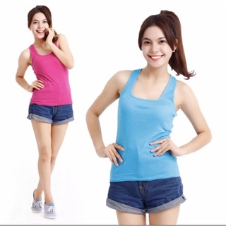 Áo thun sát nách nữ chất liệu cotton co giản form ôm tôn dáng 38kg-47kg