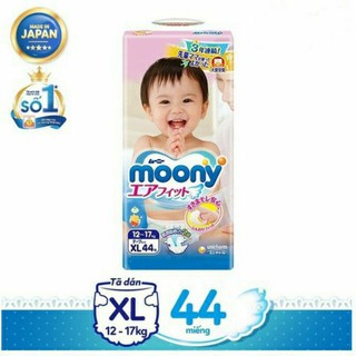 Bỉm/Tã dán Moony XL44 miếng cao cấp