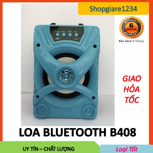 Loa bluetooth B408 - Âm thanh to, hay chuẩn- Thẻ TF, USB, FM, AUX- Full Box - Bảo Hành 3 Tháng