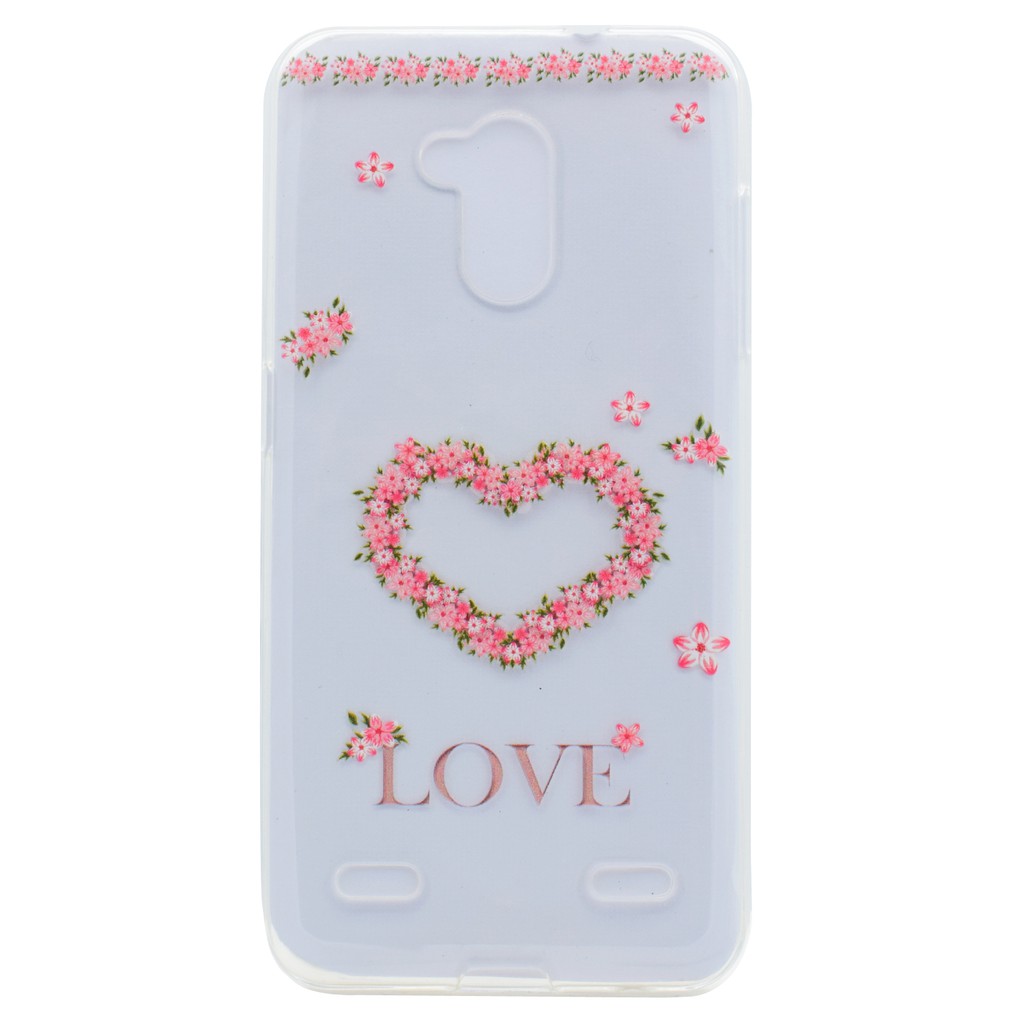 For ZTE V7 Lite Flower Flexible Soft TPU Case Cover