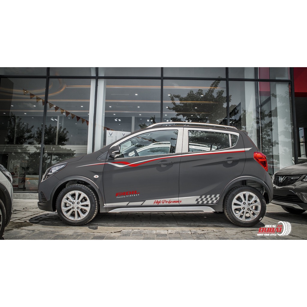 Tem sườn xe Fadil màu xám thể thao