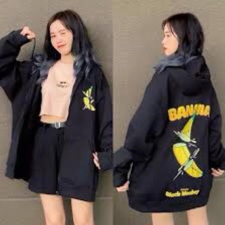 ÁO HOODIE NỮ IN CHUỐI THỜI TRANG PHONG CÁCH SÀNG ĐIỆU | BigBuy360 - bigbuy360.vn
