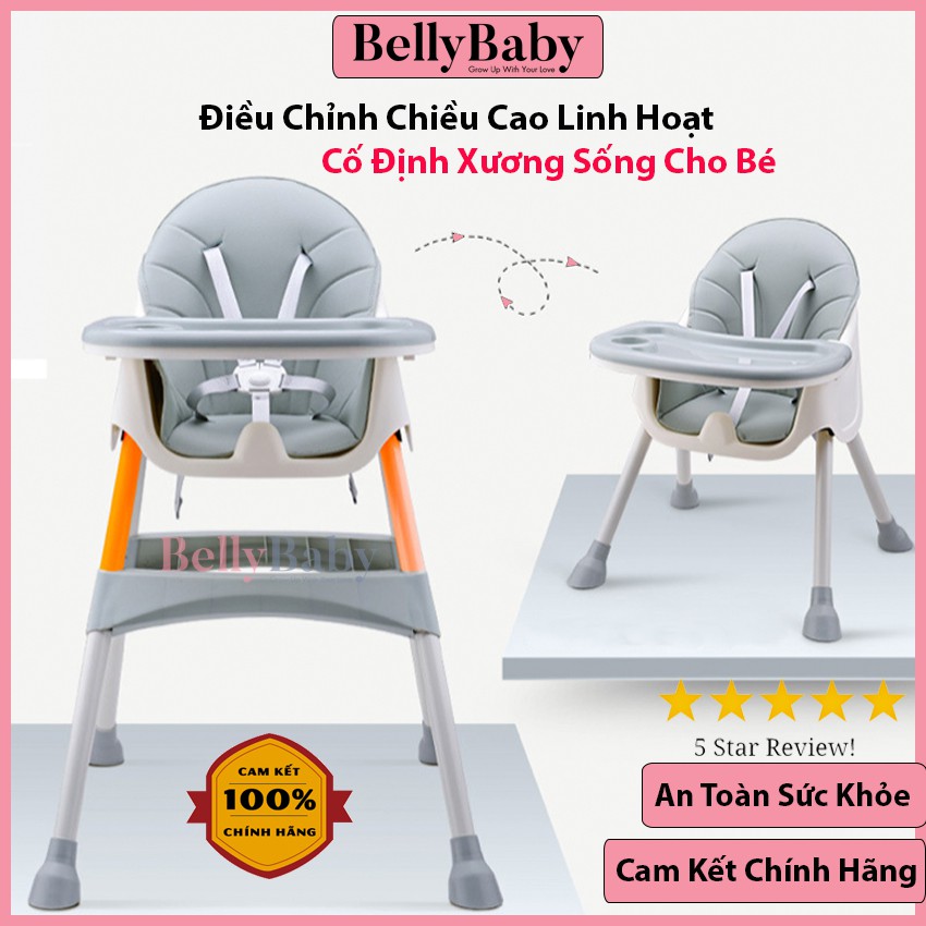 [ Freeship ] Ghế Ăn Dặm BellyBaby Nhập Khẩu Chính Hãng Dành Cho Bé mẫu mới 2021 (Model BB102)