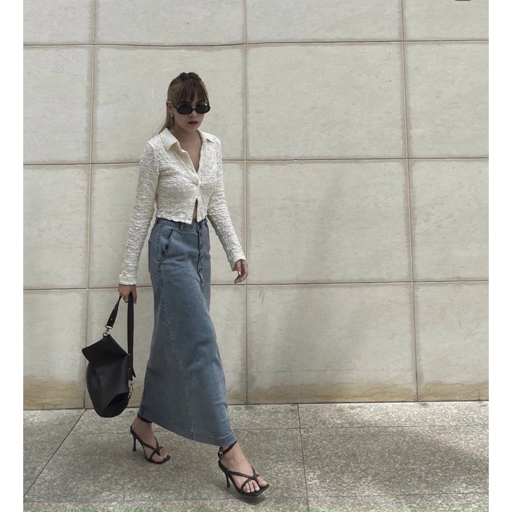 ÁO SƠMI CROPTOP | BigBuy360 - bigbuy360.vn