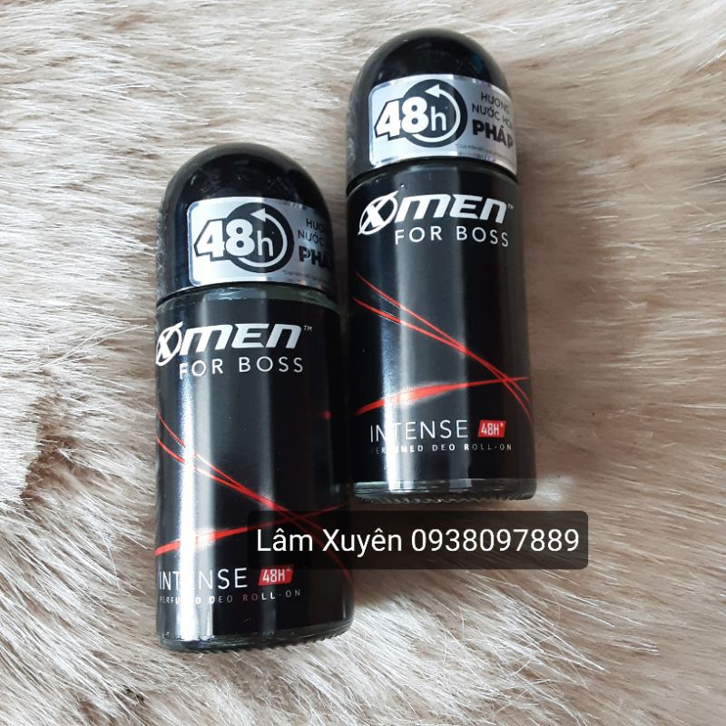 Lăn khử mùi Xmen for boss intense 48h chai 50ml