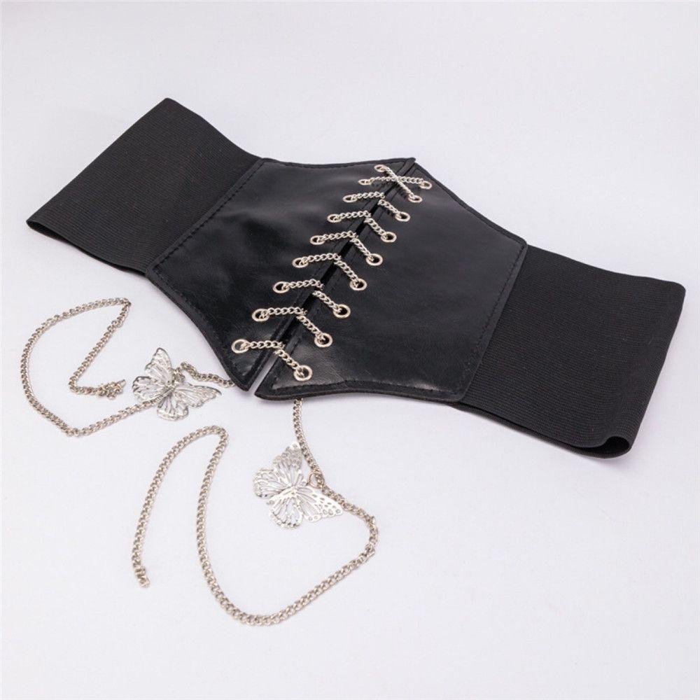 Thắt Lưng Da Co Giãn Phù Hợp Với Đầm Sang Trọng