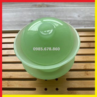 Chén Ngọc Cẩm - Thạch màu xanh ngọc cao cấp