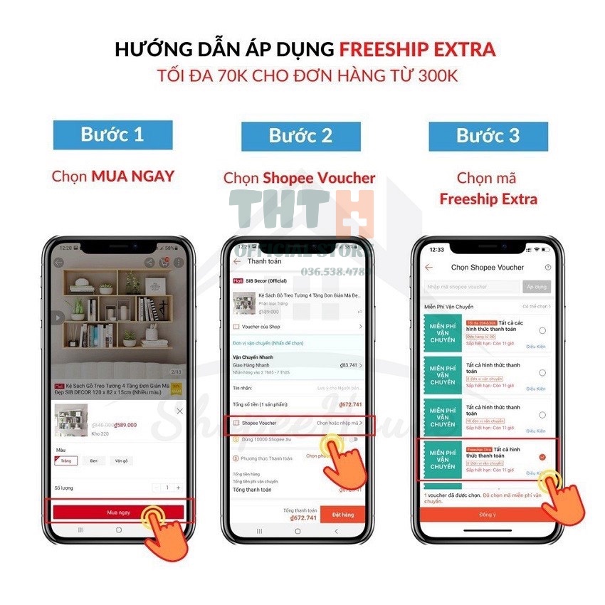Đèn Bàn, Đèn Để Bàn Học Chống Cận Tích Điện THTOFFICIAL - 3 Chế Độ Ánh Sáng Tự Nhiên - Có Ngăn Để Bút - Bật Tắt Cảm Ứng