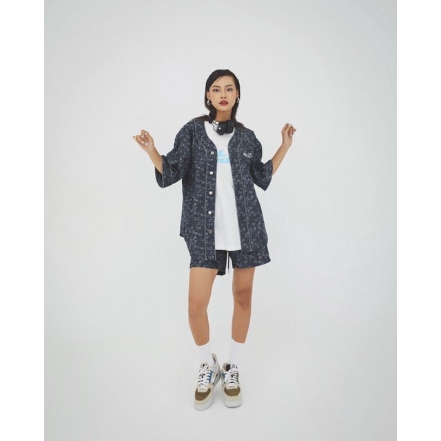 Set Áo Bóng Chày DENIM và Quần shorts UNISEX - OHNIL