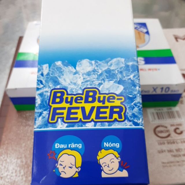 Dán Hạ sốt bye ye Fever - Nhật Bản - ( 1 họp 8 Bich,mỗi Bich 2 miếng)trẻ em từ 2tuổi trở lên