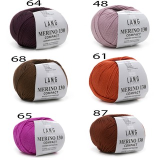 Cuộn Len Lang Merino 130 Compact (Bảng Màu 1)