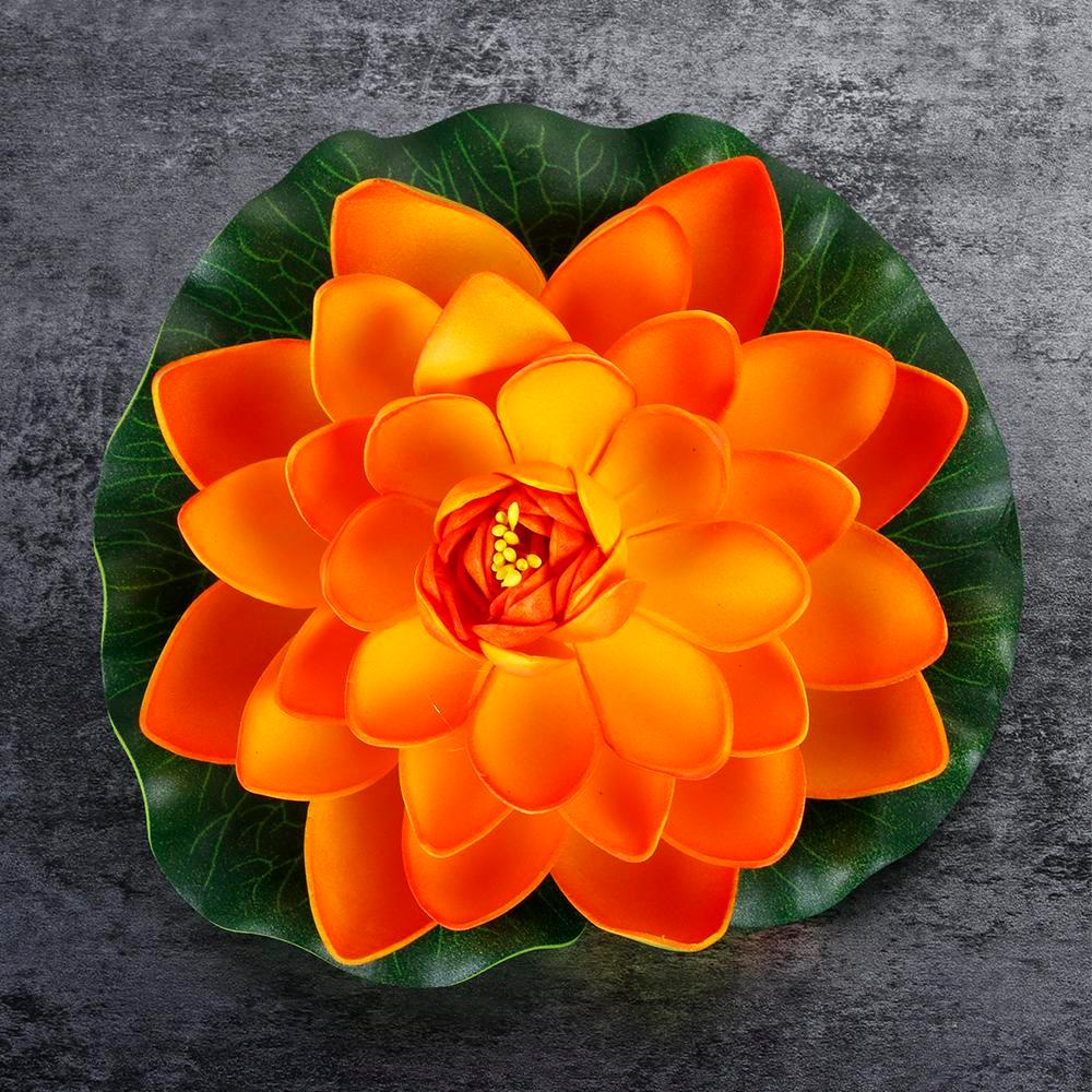 Hoa Sen Giả Bằng Xốp Màu Xanh Lá 18cm Trang Trí Nhà Cửa / Tiệc Cưới