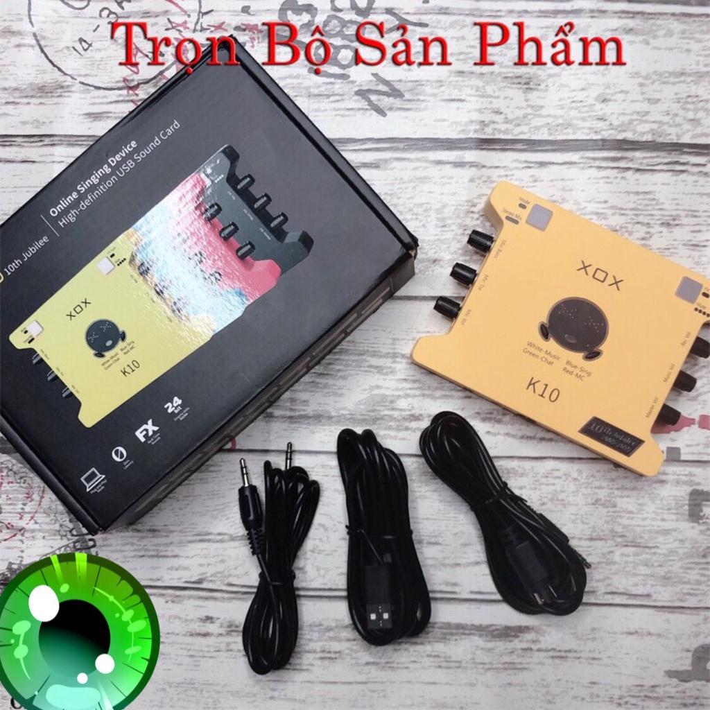 Chọn Bộ Combo Mic Thu Âm Hát Livestream Soundcard XOX K10 2020 & Mic TAKSTAR PC K200 ⚡BH 06 tháng⚡ Thu Âm Điện Thoại