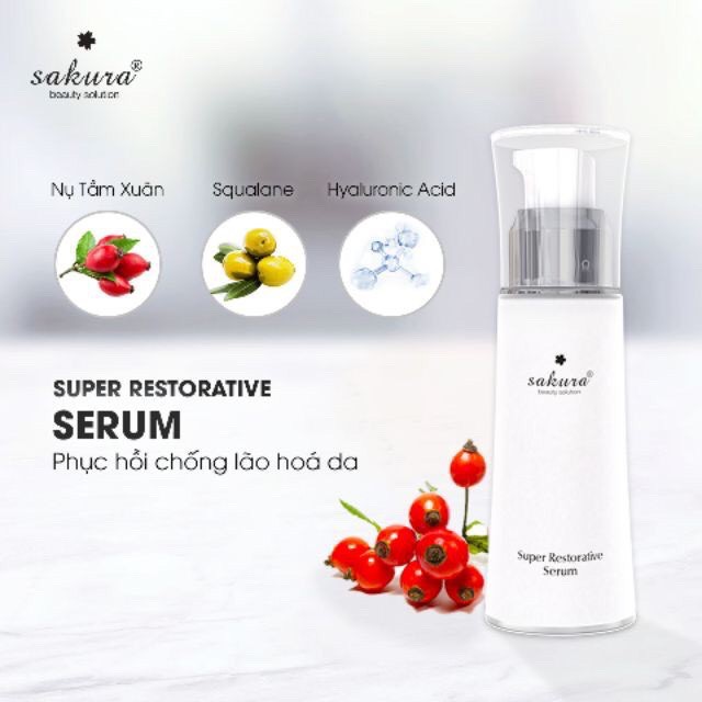 Serum Phục Hồi Da Chống Lão Hoá Sakura Super Restorative Serum