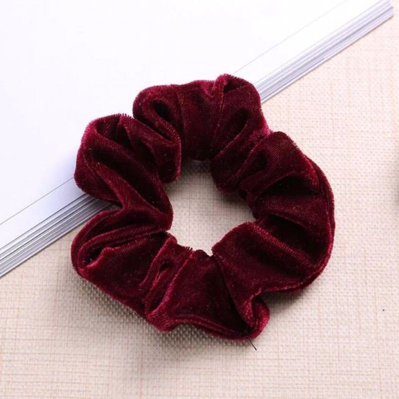 sỉ 10 buộc tóc nhung đủ màu