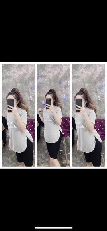 Áo cổ tim in hình xẻ tà | BigBuy360 - bigbuy360.vn