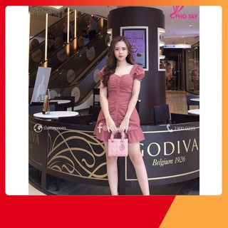 Đầm Váy Đẹp Nút Nhúm Cách Điệu Thời Thượng BSL Store [quocbao.bella] [olala.store_219]