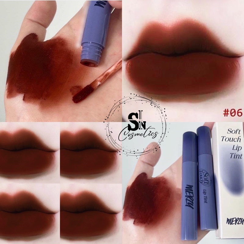 Son kem Merzy Soft Touch Lip Tint ver 1 ver 2 SL1 SL2 SL3 SL4 SL5 SL6 SL7 SL8 SL9 SL10 SL11 SL12