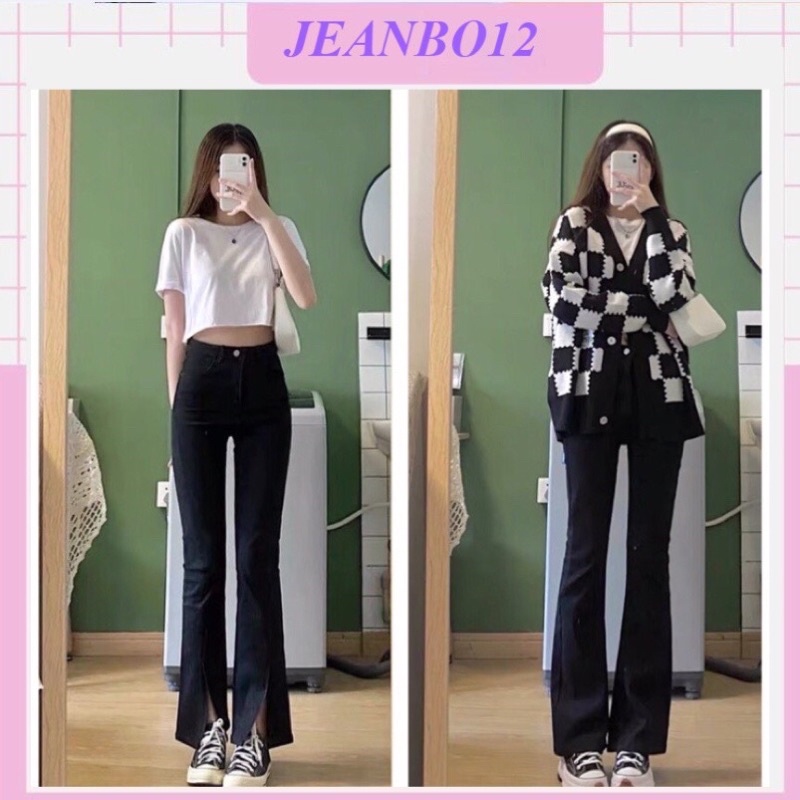 Quần ngố sooc bò jean nữ short jeans cạp cao hàng Quảng Châu phong cách Hàn Quốc sành điệu