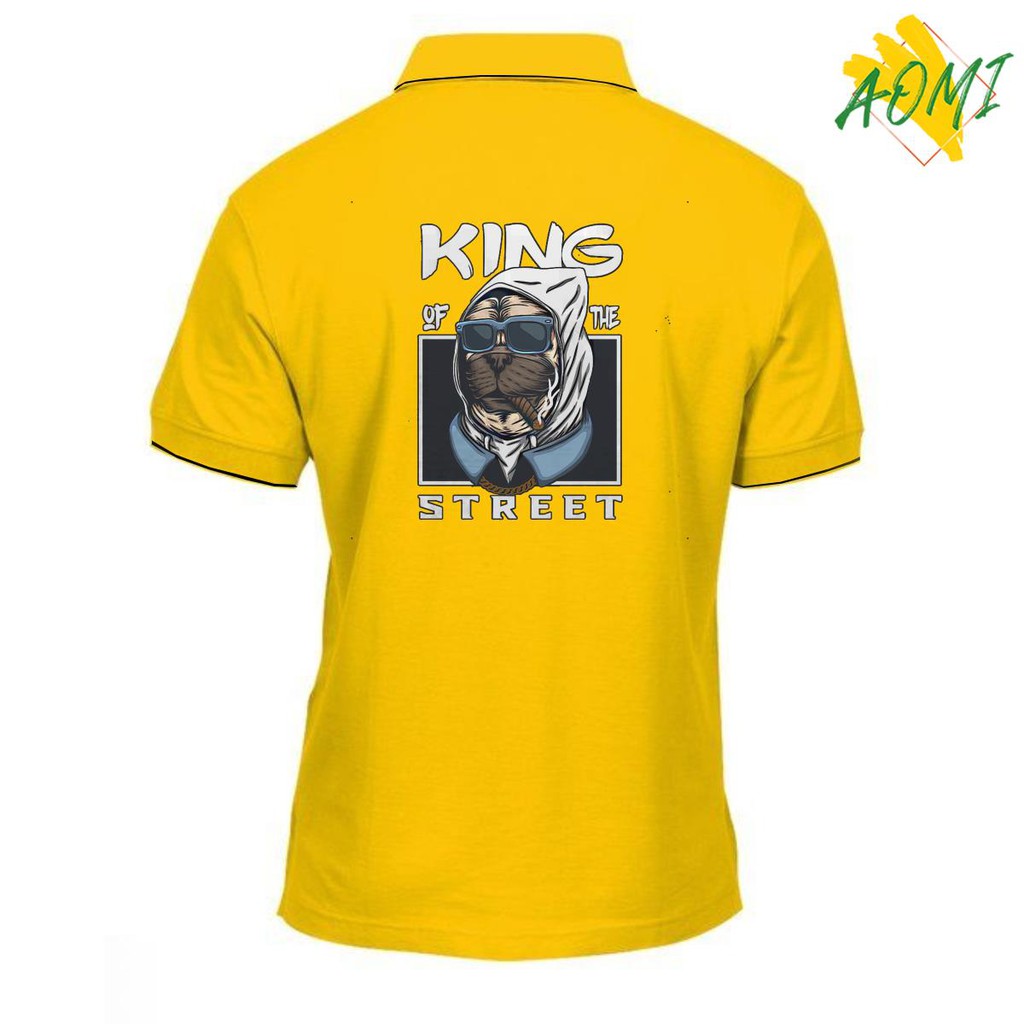 ÁO THUN POLO AOMI KING STREET CIRGA PUG THUN CO GIÃN 4 CHIỀU NAM NỮ
