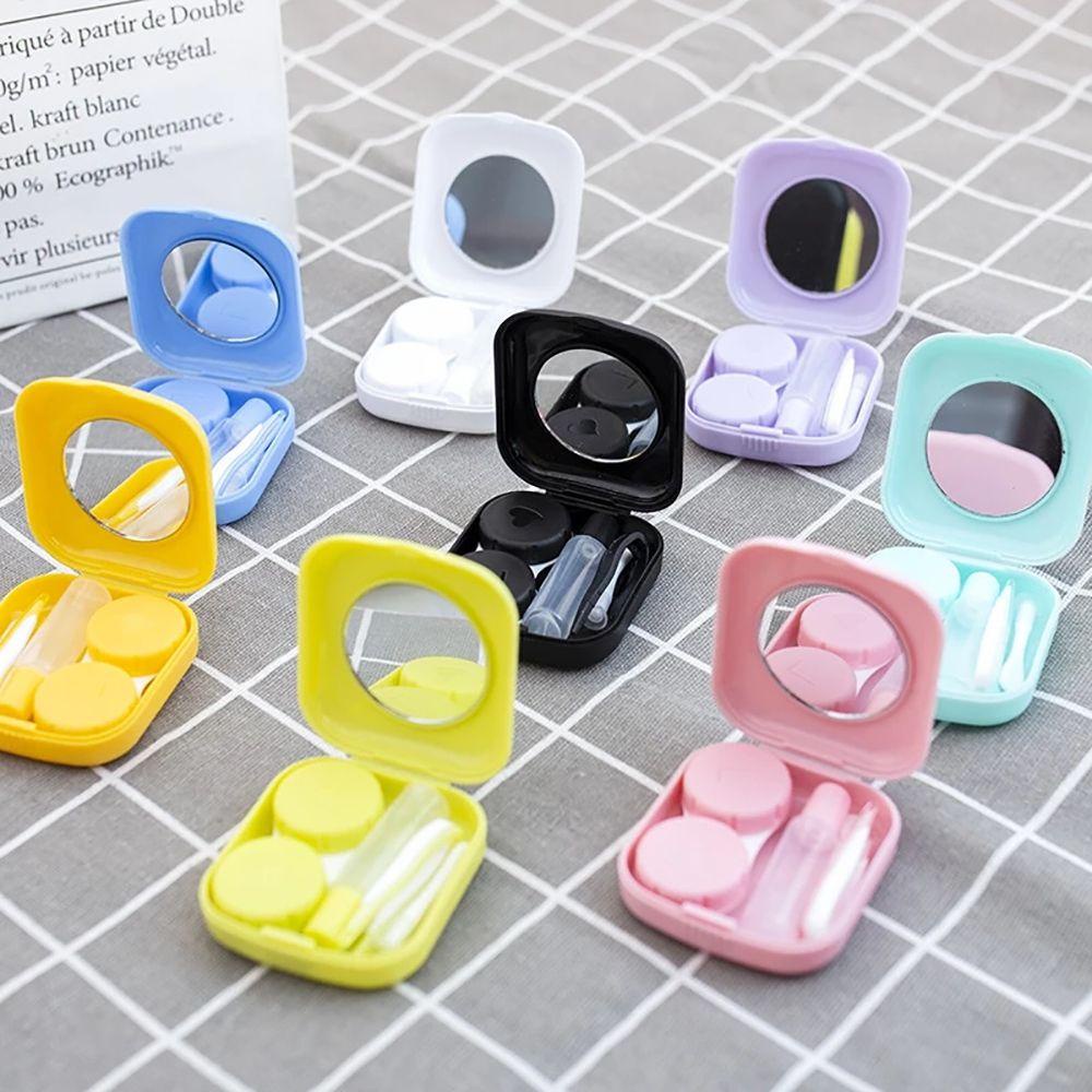 26EDIE Hộp Đựng Kính Áp Tròng Thiết Kế Đáng Yêu Phong Cách Hàn Quốc Ốp