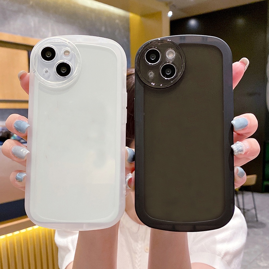 Ốp Điện Thoại TPU Mềm Trong Suốt Màu Kẹo Chống Sốc Thời Trang Cho iPhone 11 12 13 Pro Max X XS Max XR 7 8 Plus