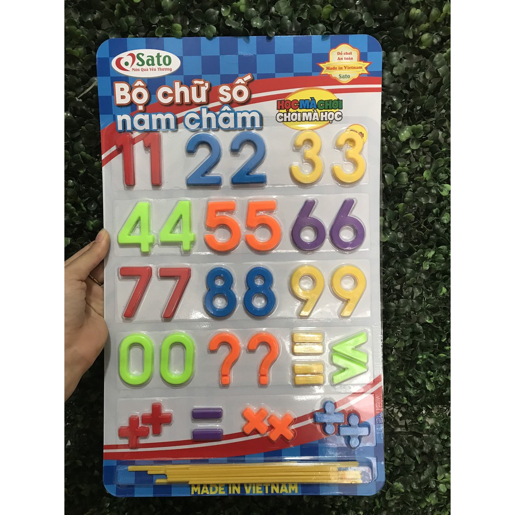 SỐ NAM CHÂM + QUE TÍNH - ĐỒ CHƠI TRÍ TUỆ